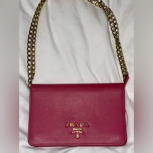 Prada Saffiona Leather Mini Bag - Like New